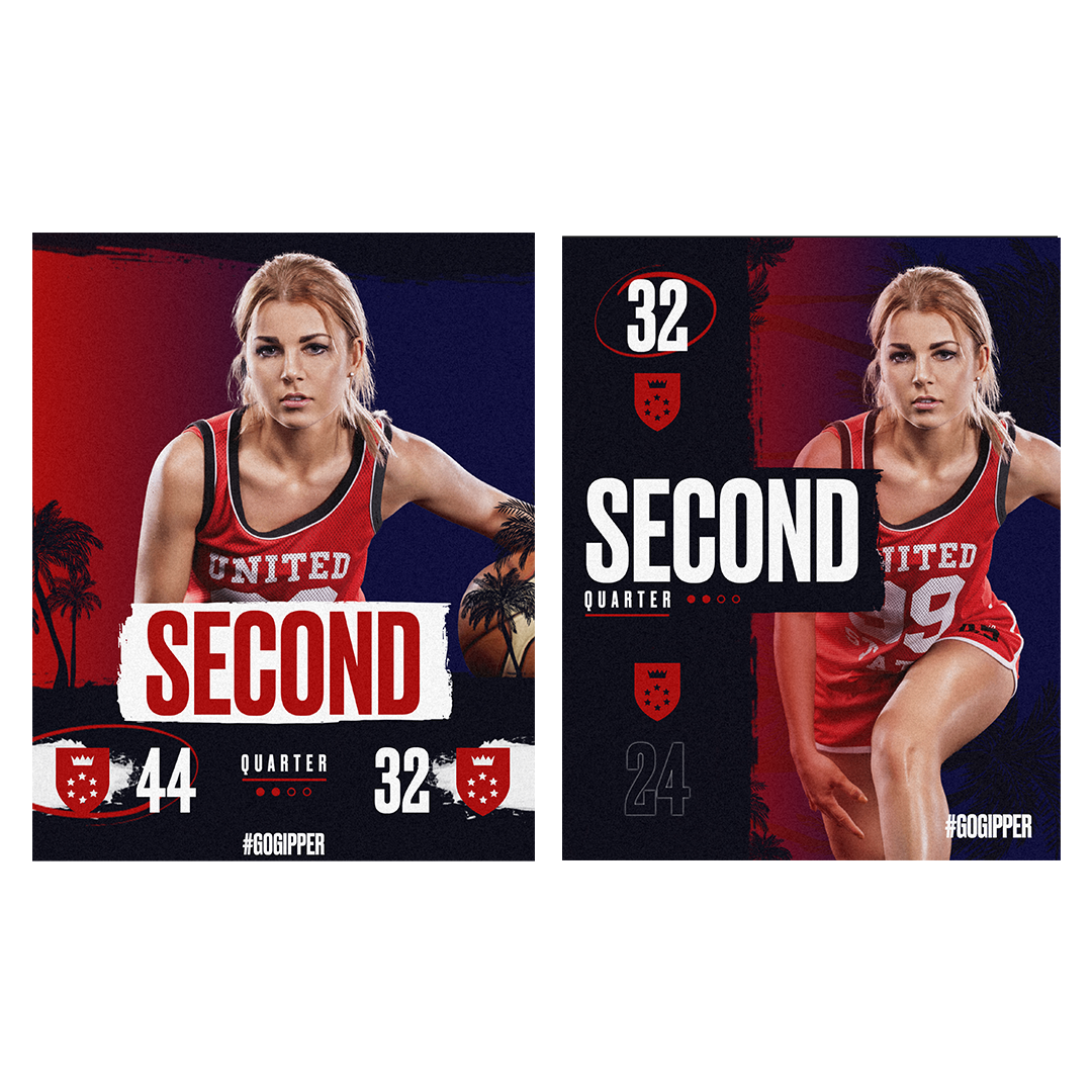 New Sports Graphics Templates for Basketball Score Updates